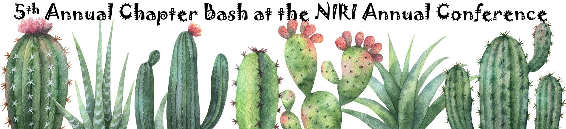 Niri decorative invitation with cacti